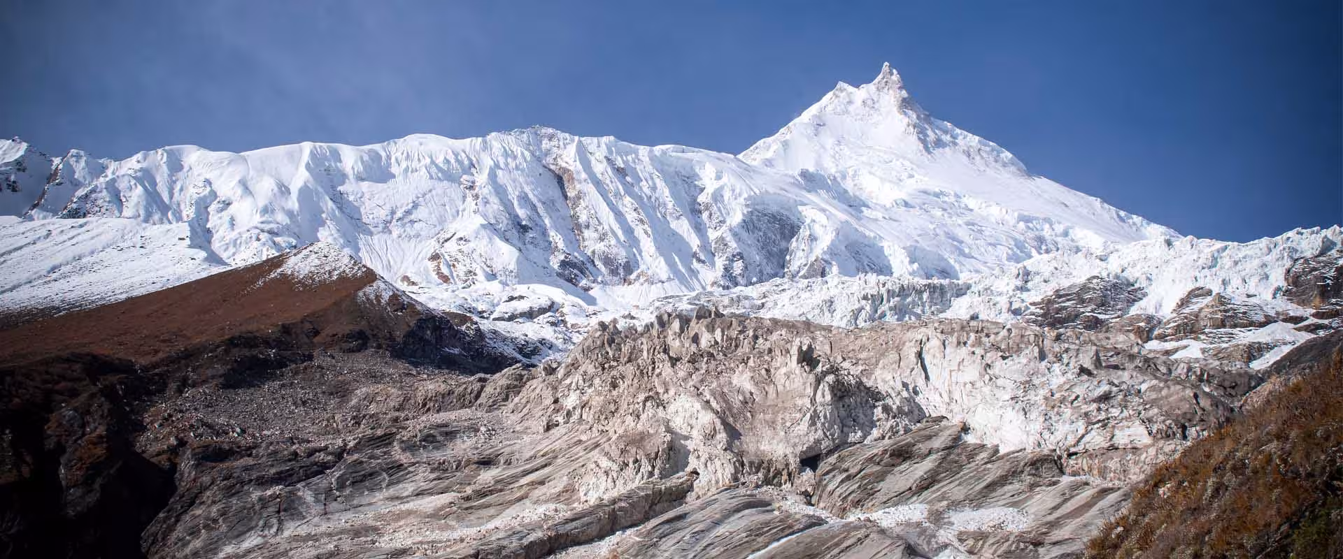 manaslu circuit trek map