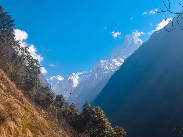 Fishtail Mountain And Annapurna Ranges