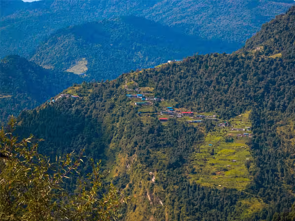 Chomrong Village on the way to Short Annapurna Base camp Trek