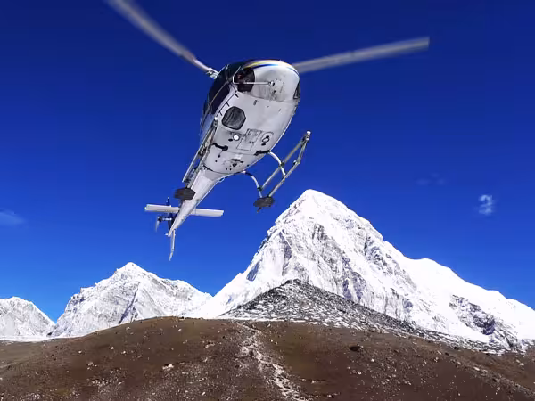 Helicopter Returning to Kathmandu