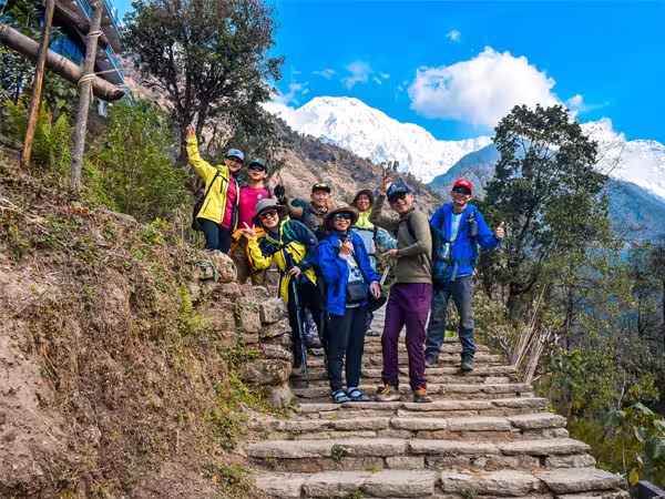 Jhinu Danda on the way to ABC 5 days trek