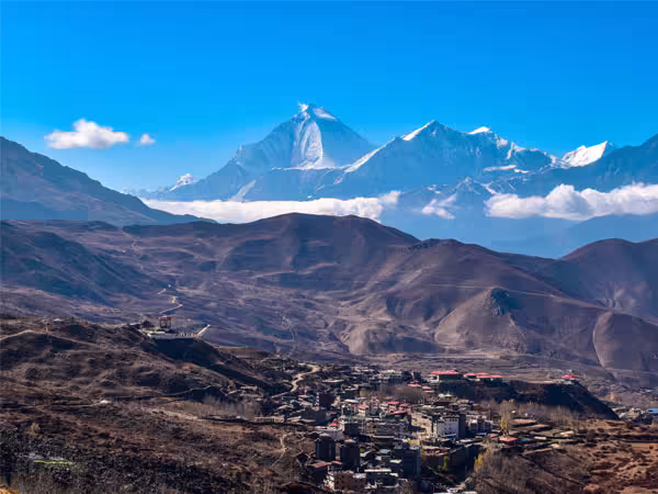 Kali Gandaki Valley view while returning from Thorong La Pass