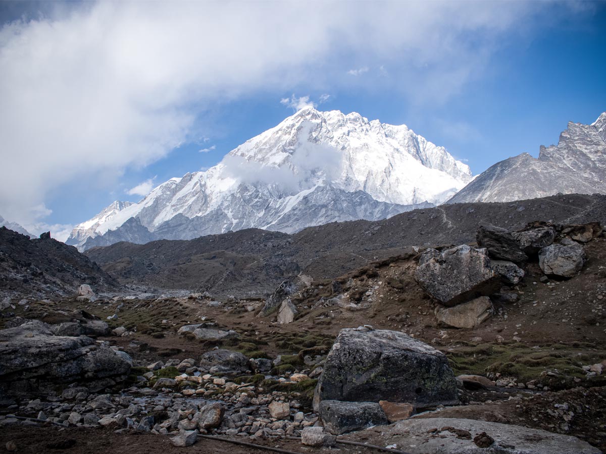 Mount Nuptse view from Lobuche