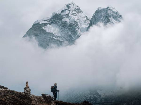 View From Dingboche At Acclimatization