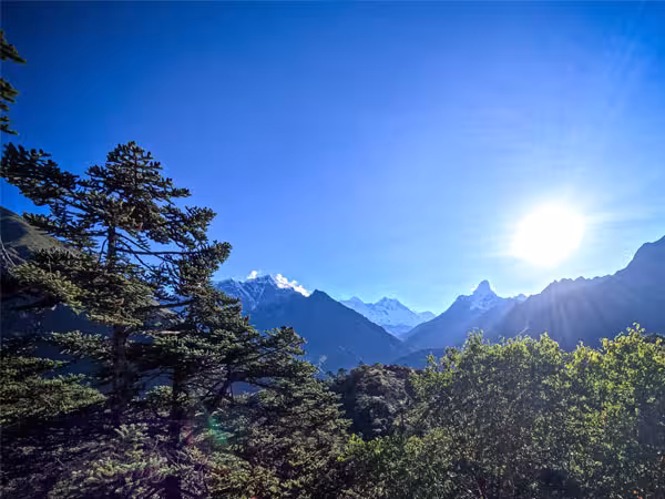 A stop at Hotel Everest View, 3,880 meters above sea level, is a highlight of the Everest View Trek