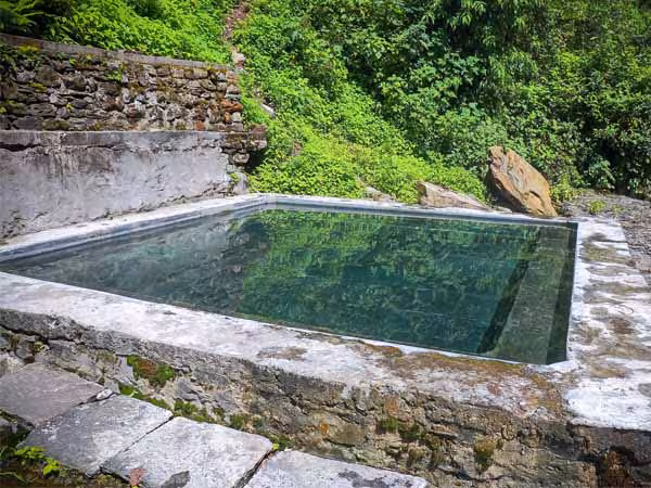 Jhinu Danda Hot Spring on the Annapurna Base Camp Trek in Nepal