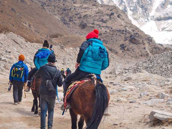 Enjoy added comfort on the Luxury Everest Base Camp Trek with optional horse support, guided by experienced local experts and surrounded by breathtaking Himalayan scenery.