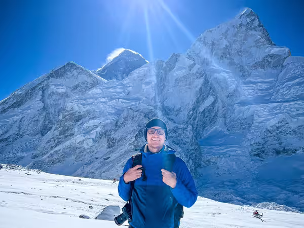 Morning View from Kala Patthar at Winter Season