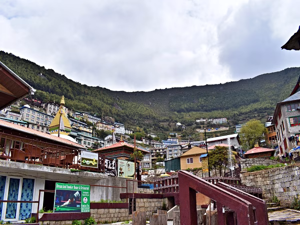 Namche Bazaar (3,440 m), the vibrant gateway to Everest, serves as the cultural and commercial heart of the Khumbu region.